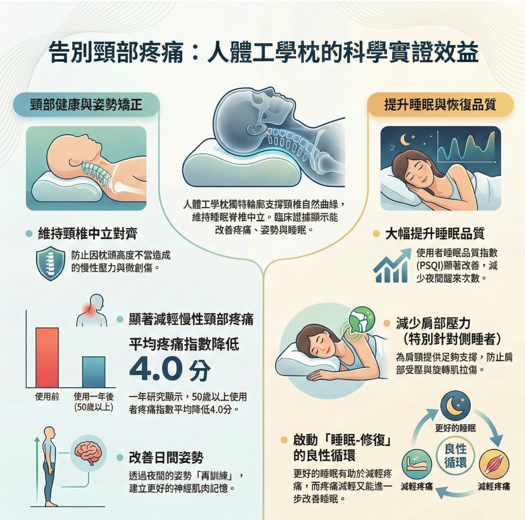 人體工學枕頭點樣拯救你的頸椎?
