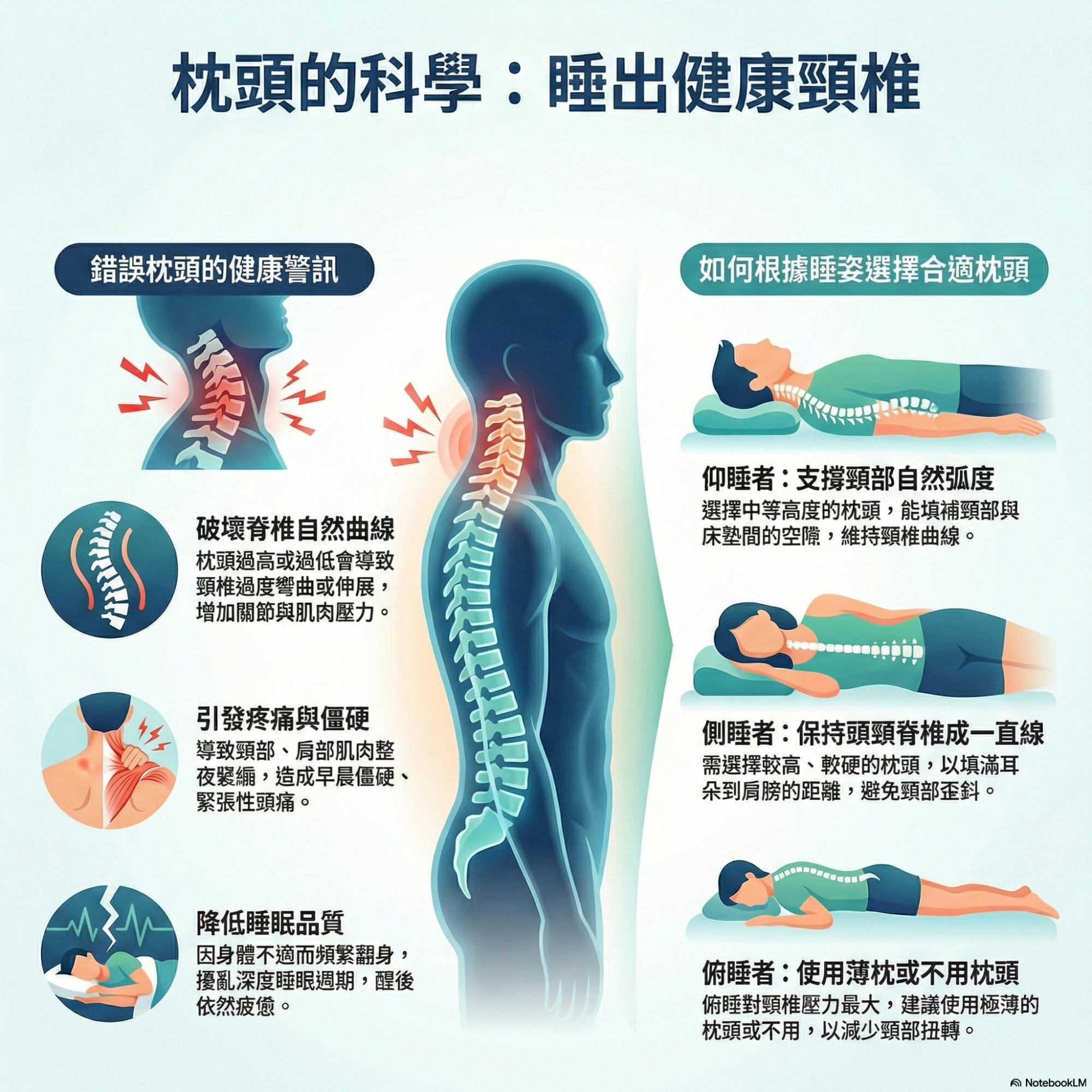枕頭選錯，頸椎受罪！2026年最全「科學選枕指南」告別肩頸痛與失眠