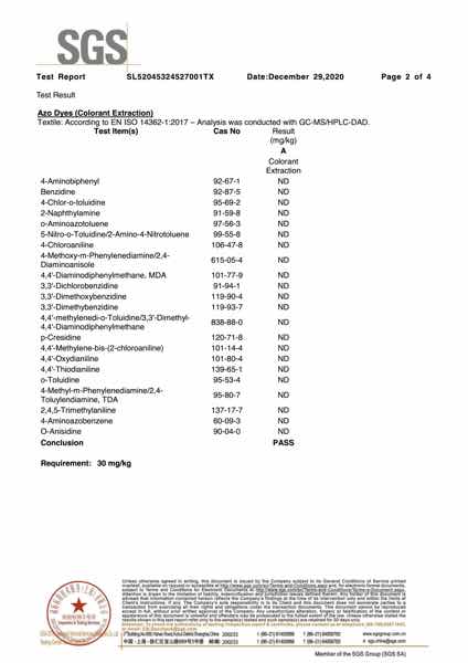 Product test report page 2