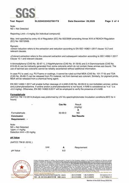 Product test report page 3