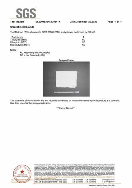 Product test report page 4